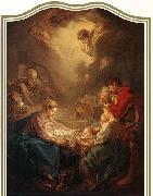Francois Boucher Adoration of the Shepherds oil painting on canvas